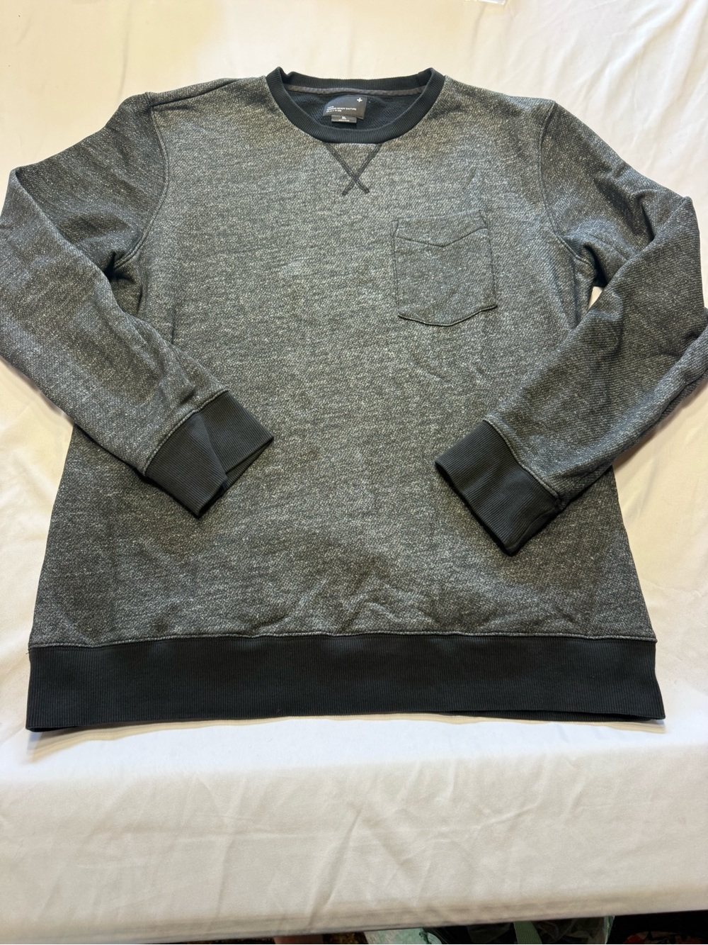 Tavik Men's Black/Gray Crewneck Pocket Sweatshirt